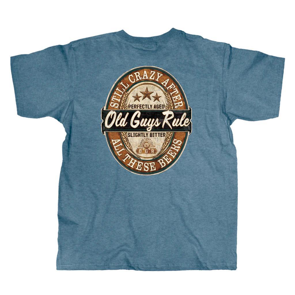 Crazy Beers (Men's T) by Old Guys Rule