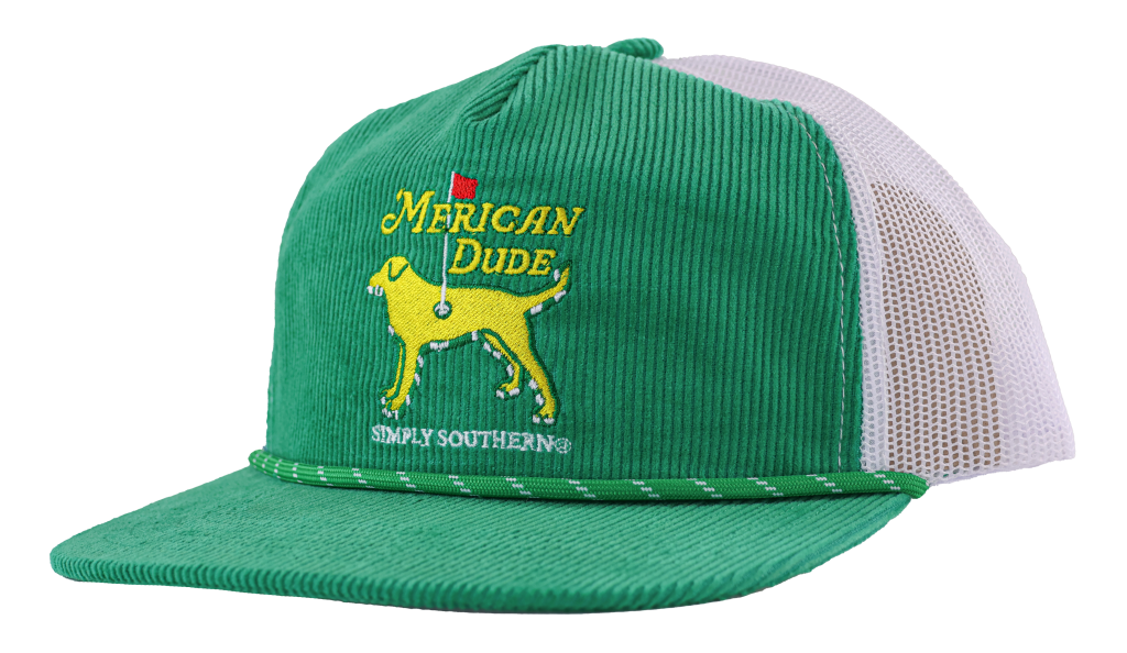 Dude Golf - Men's Curved Corduroy Baseball Cap - by Simply Southern