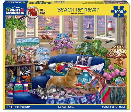 Beach Retreat Puzzle -1000pc - by White Mountain