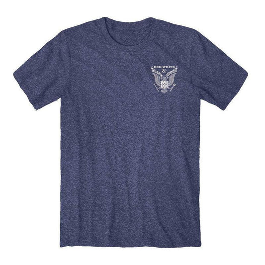 Blue Collar Eagle (Men's Short Sleeve T-Shirt) by Buckwear