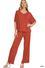 V-neck oversized top & pants set - Rust - Zenana