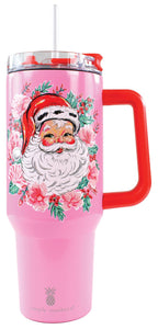 Pink Santa - 40oz Tumbler - by Simply Southern