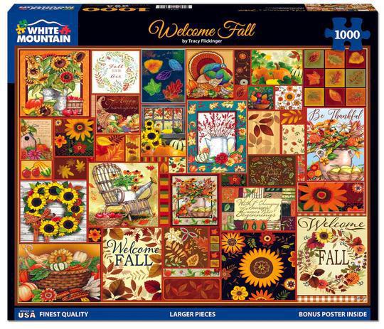 Welcome Fall Puzzle -1000pc - by White Mountain