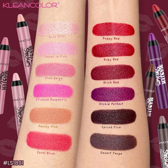 Master Strokes Long Wear Satin Lipstick - by KleanColor