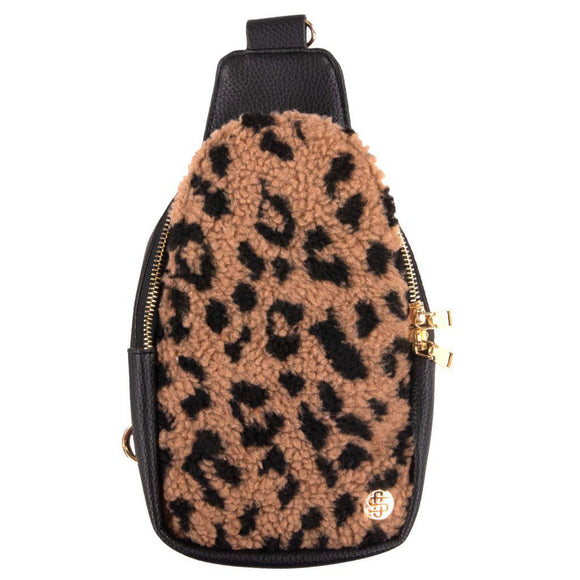 Fuzzy Sling Bag - Leo - by Simply Southern