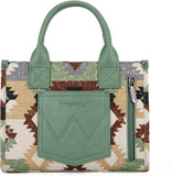 Wrangler Southwestern Small Tote/Crossbody -Green - by Montana West