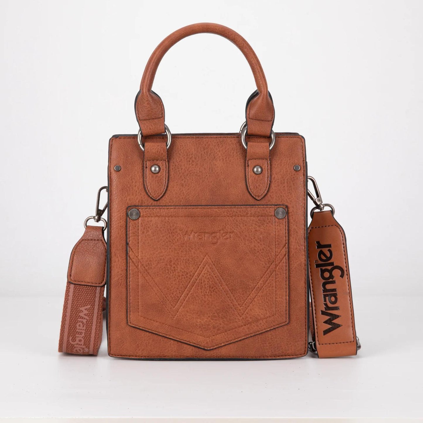 Wrangler North South Mini Tote/Crossbody - Brown - by Montana West