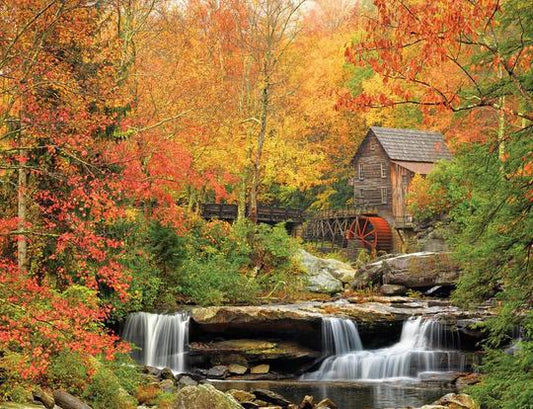 Old Grist Mill -1000pc - by White Mountain