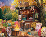 Parkside Coffee Retreat Puzzle -1000pc - by White Mountain