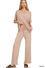 V-neck oversized top & pants set - Cocoa - Zenana