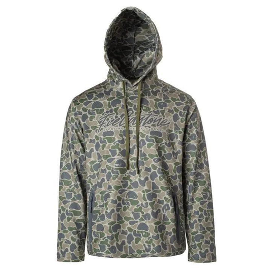Backwoods Script Camo Hoodie - Fieldstone