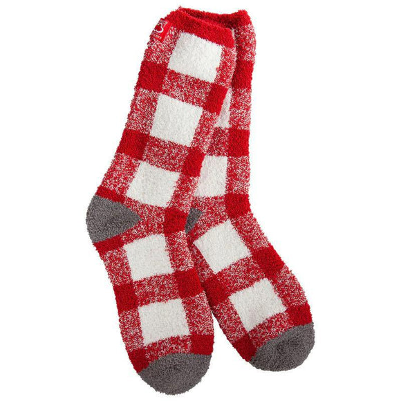 Team Cozy Crew - Crimson/White/Gray - by World's Softest Socks