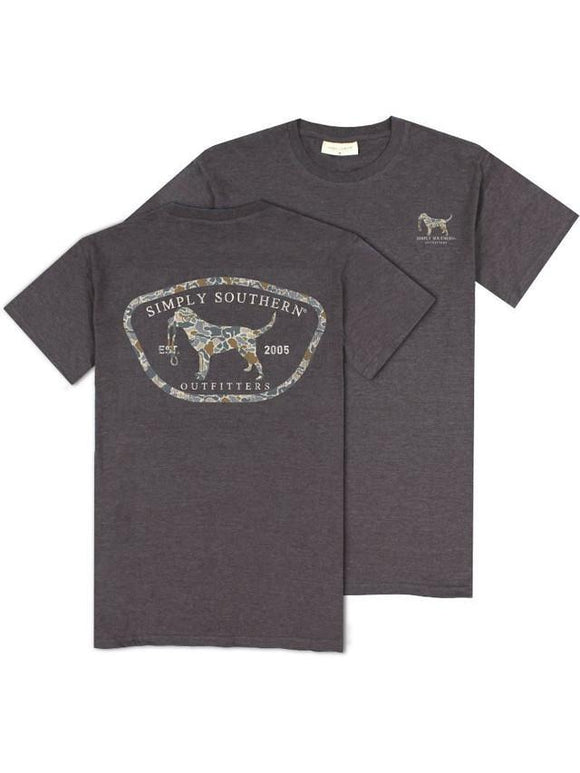 Camo Dog (Men's Short Sleeve T-Shirt) by Simply Southern