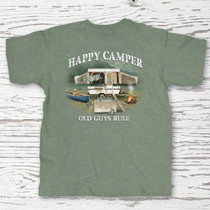 Happy Camper (Men's T) by Old Guys Rule