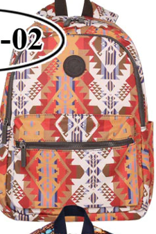 Montana West Print Canvas Backpack - by Montana West