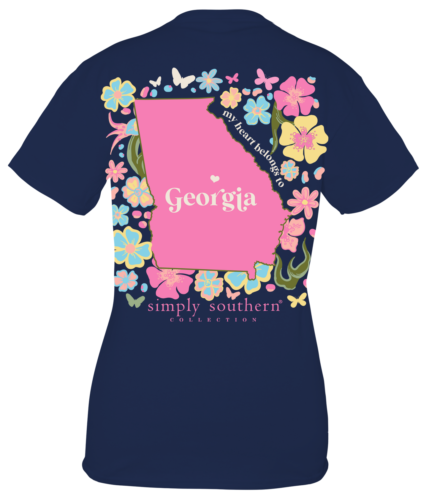 Ga State Navy (Short Sleeve T-Shirt) by Simply Southern