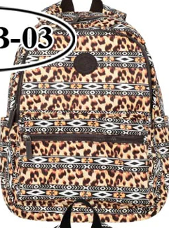 Montana West Print Canvas Backpack - by Montana West