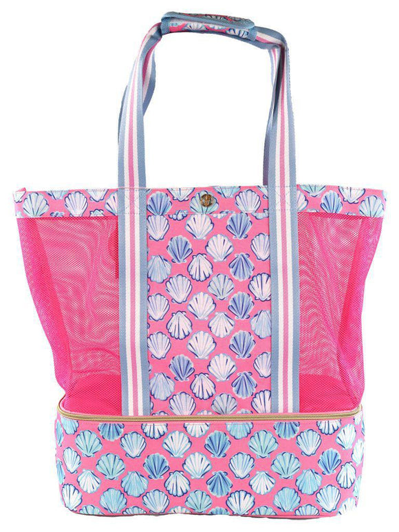 Shell - Mesh Cooler Tote Bag - by Simply Southern