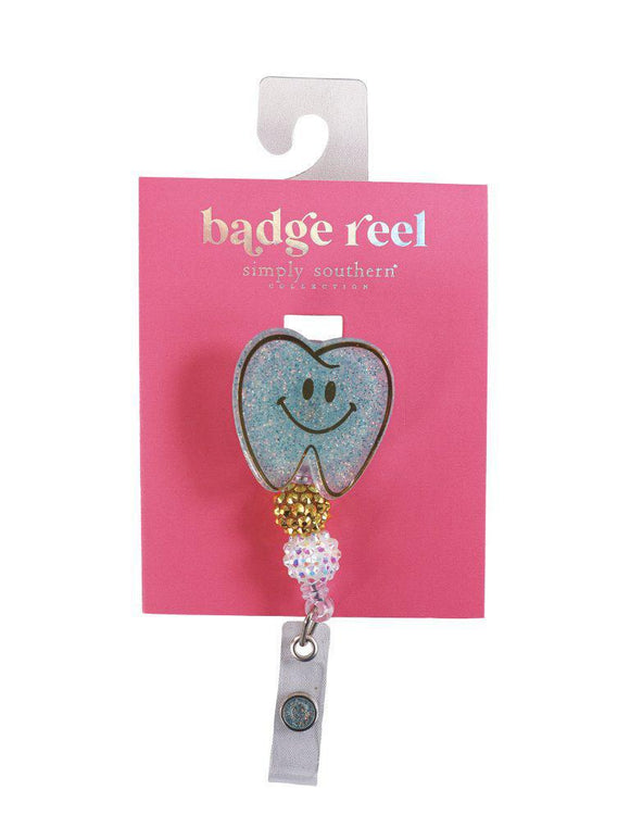 Badge Reel - Glitter Tooth - by Simply Southern