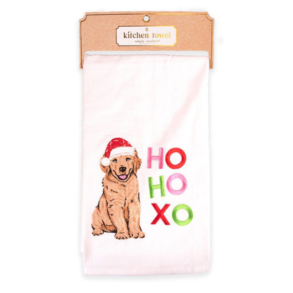 Ho Ho XO Dog Simply Towel - by Simply Southern