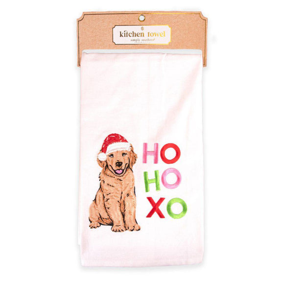Ho Ho XO Dog Simply Towel - by Simply Southern