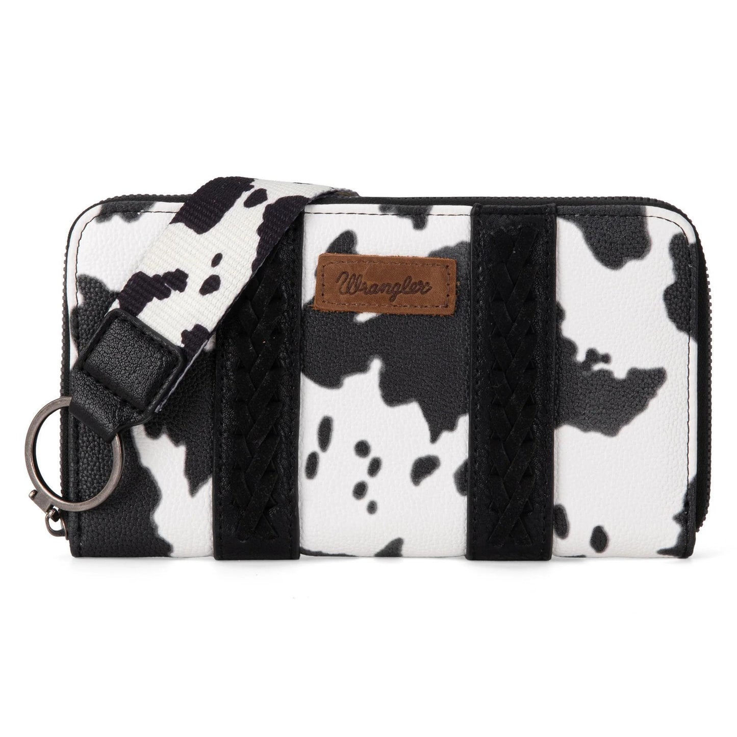 Wrangler Cow Print Wallet - Black - by Montana West