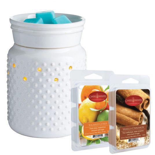 White Hobnail Illumination Fragrance Warmer Gift - by Candle Warmers Etc.