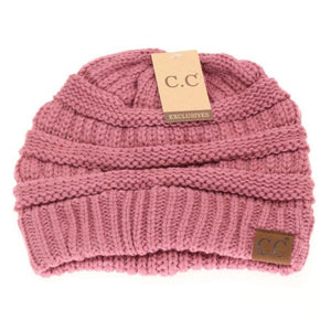 C.C Classic Beanie - Dk Rose