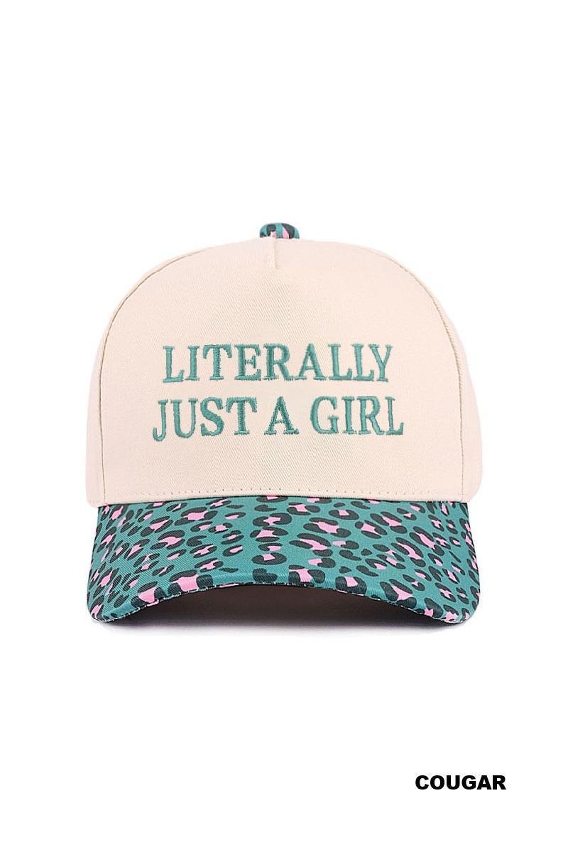 Literally Just A Girl - Baseball Cap - by Zenana