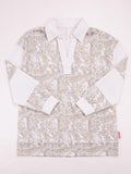 White Camo Collar Polo Pullover - by Simply Southern