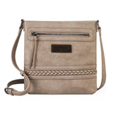 Wrangler Braided Concealed Carry Crossbody - Tan - by Montana West