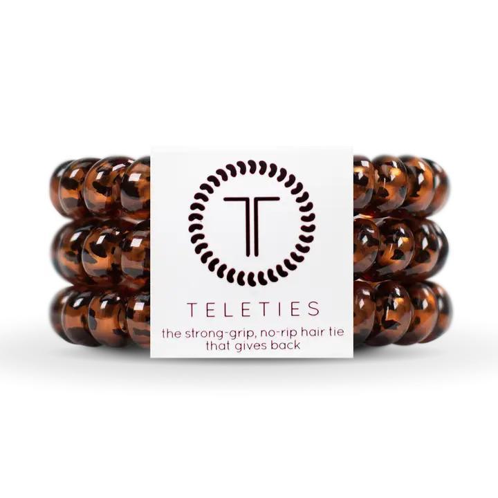 Tortoise Hair Ties - Large - By Teleties