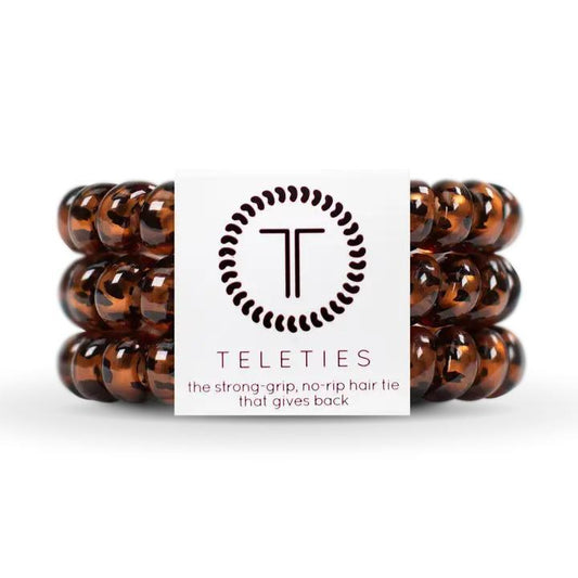 Tortoise Hair Ties - Large - By Teleties
