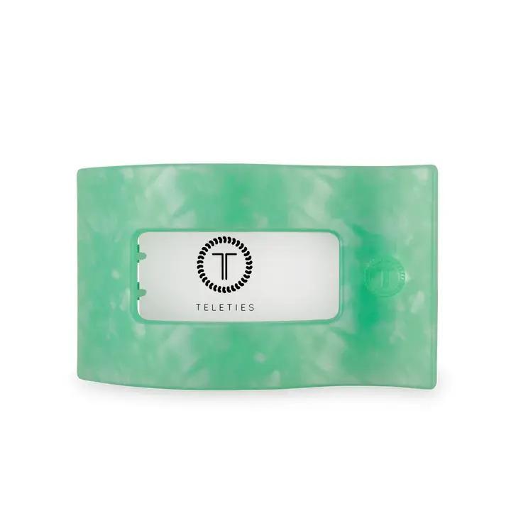 Flat Large Rectangle Hair Clip - Spring Splash - By Teleties