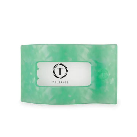 Flat Large Rectangle Hair Clip - Spring Splash - By Teleties