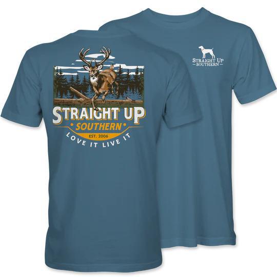 Timber Buck (Men's Short Sleeve T-Shirt) by Straight Up Southern