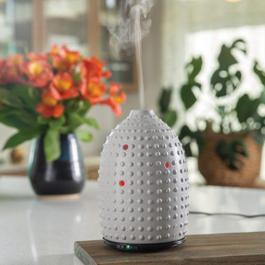 Gray Hobnail Medium Ultra Sonic Diffuser - by Airome