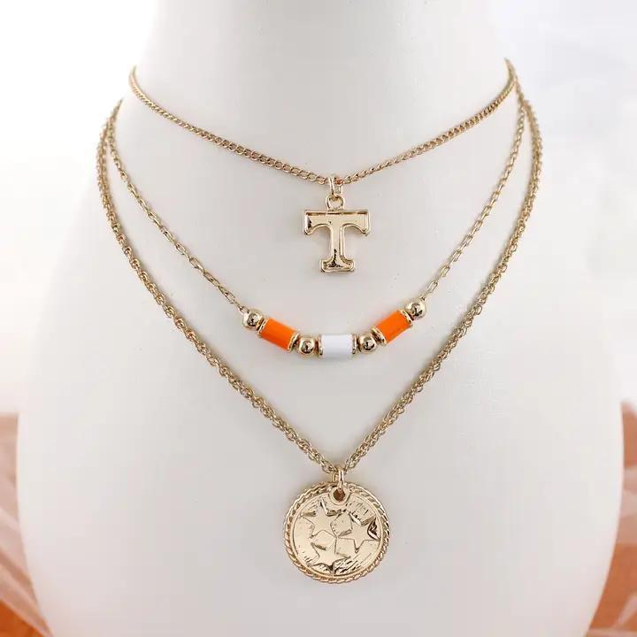 Tennessee Vols - Gold and Tube necklace
