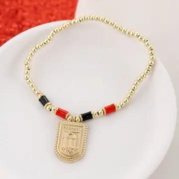 Georgia Bulldog - Gold and Tube bracelet