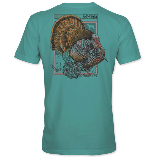 Turkey Strut (Men's Short Sleeve Pocket T-Shirt) by Straight Up Southern
