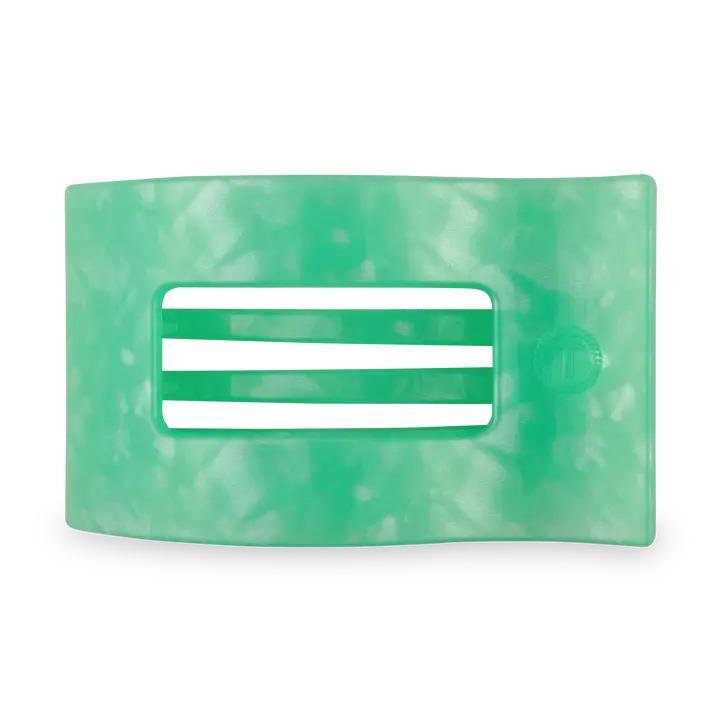 Flat Large Rectangle Hair Clip - Spring Splash - By Teleties