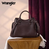 Wrangler Carry-All Whipstitch Tote/Crossbody - Coffee - by Montana West