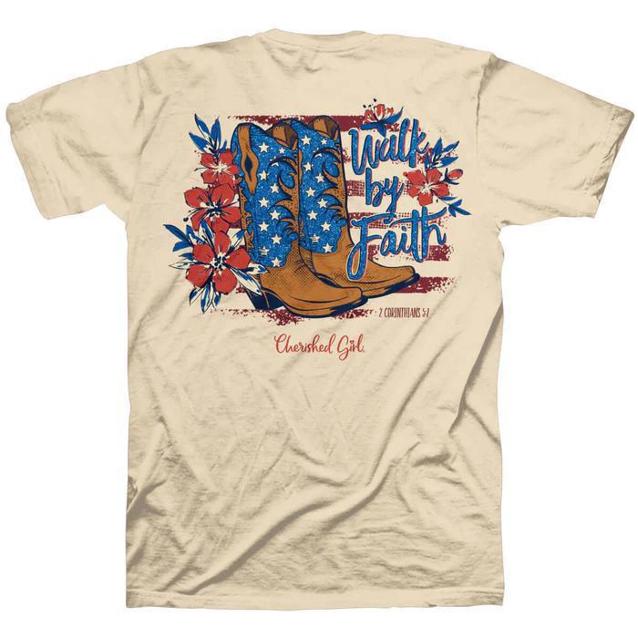 Americana Boots (Short Sleeve T-Shirt) by Cherished Girl