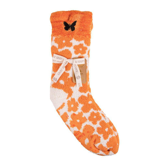 Groovy Camper Socks - Orange Daisy - by Simply Southern