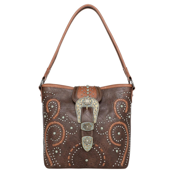 Buckle Collection Concealed Carry Hobo - Coffee - by Montana West