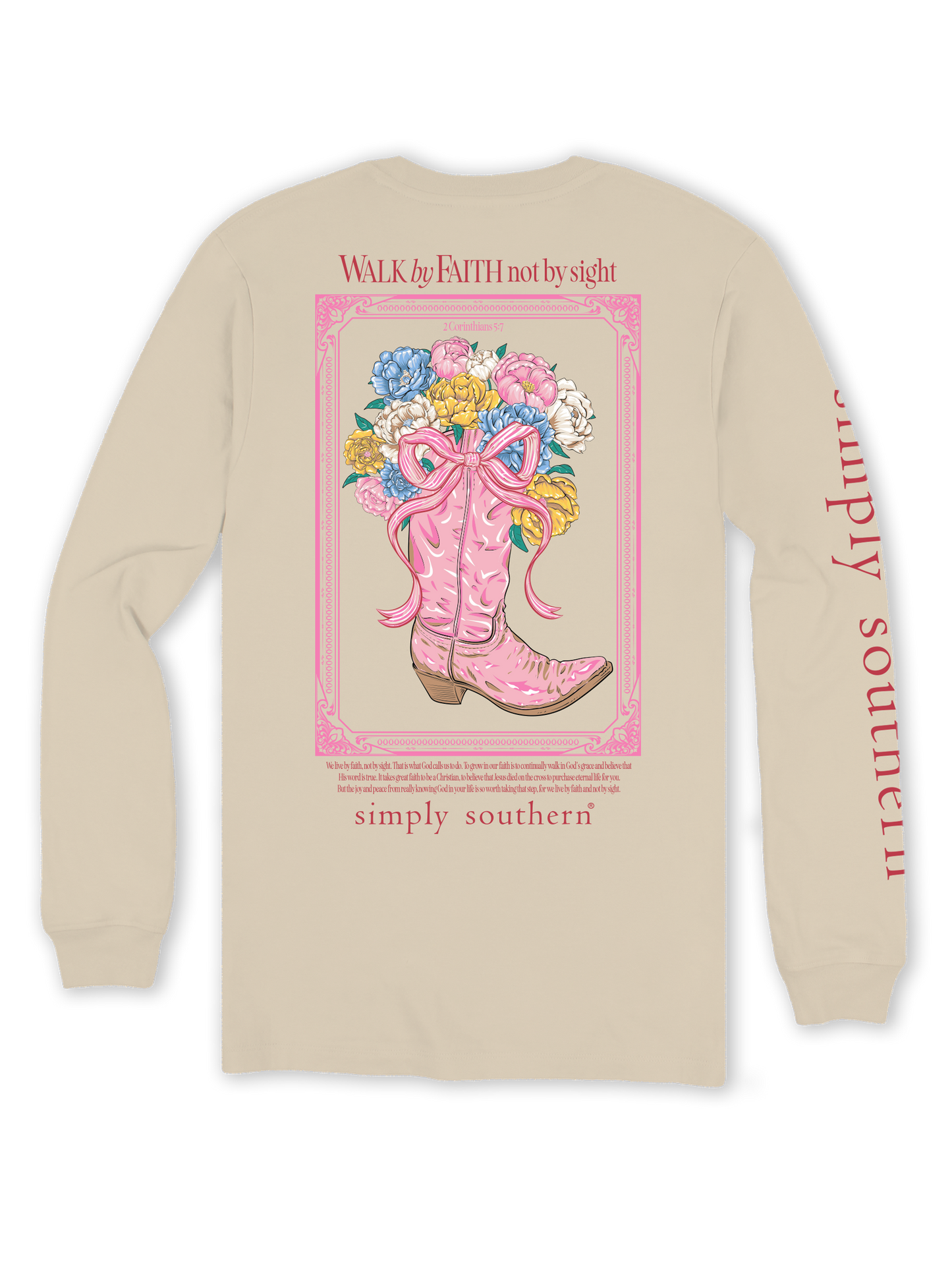 Walk by Faith Boots (Long Sleeve T-Shirt) by Simply Southern