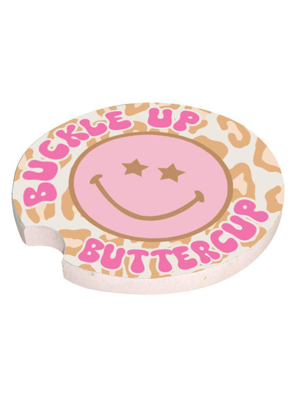 Car Coaster - Buckle Up Buttercup - by Simply Southern