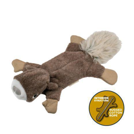 Stuffless Squirrel Squeaker Dog Toy, by TALL TAILS®