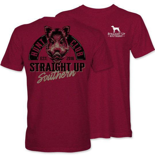 Wild Boar (Men's Short Sleeve T-Shirt) by Straight Up Southern