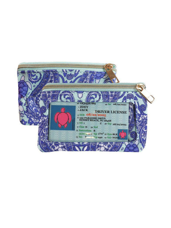 Zip Wallet ID Bag - Paisley - by Simply Southern